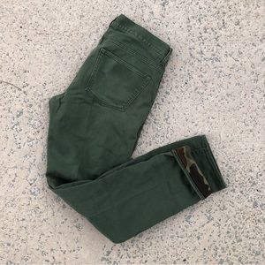 J.Crew Camo-Flannel Lined 770 Cords 34x32 Green